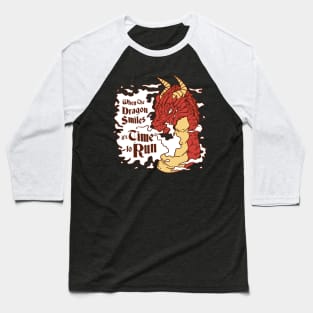 Dragon's Grin: Run for Fun Baseball T-Shirt